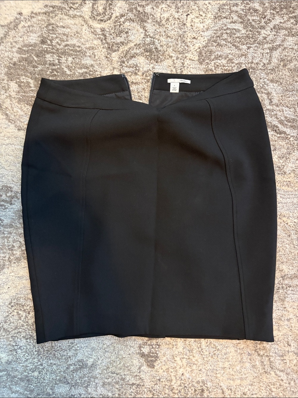 Halogen Black Tailored Pencil Skirt